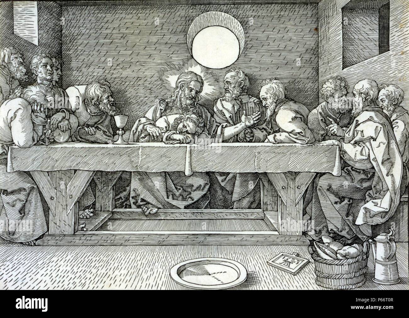 Letzte Abendmahl. Albrecht Dürer, 14711528, Künstler 1523