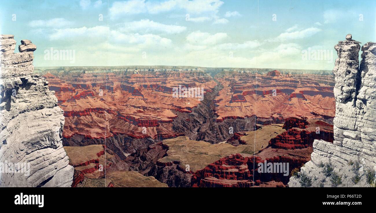 Grand Canyon Arizona 1900, durch William Henry Jackson 1843 – 1942, Fotograf. Stockfoto