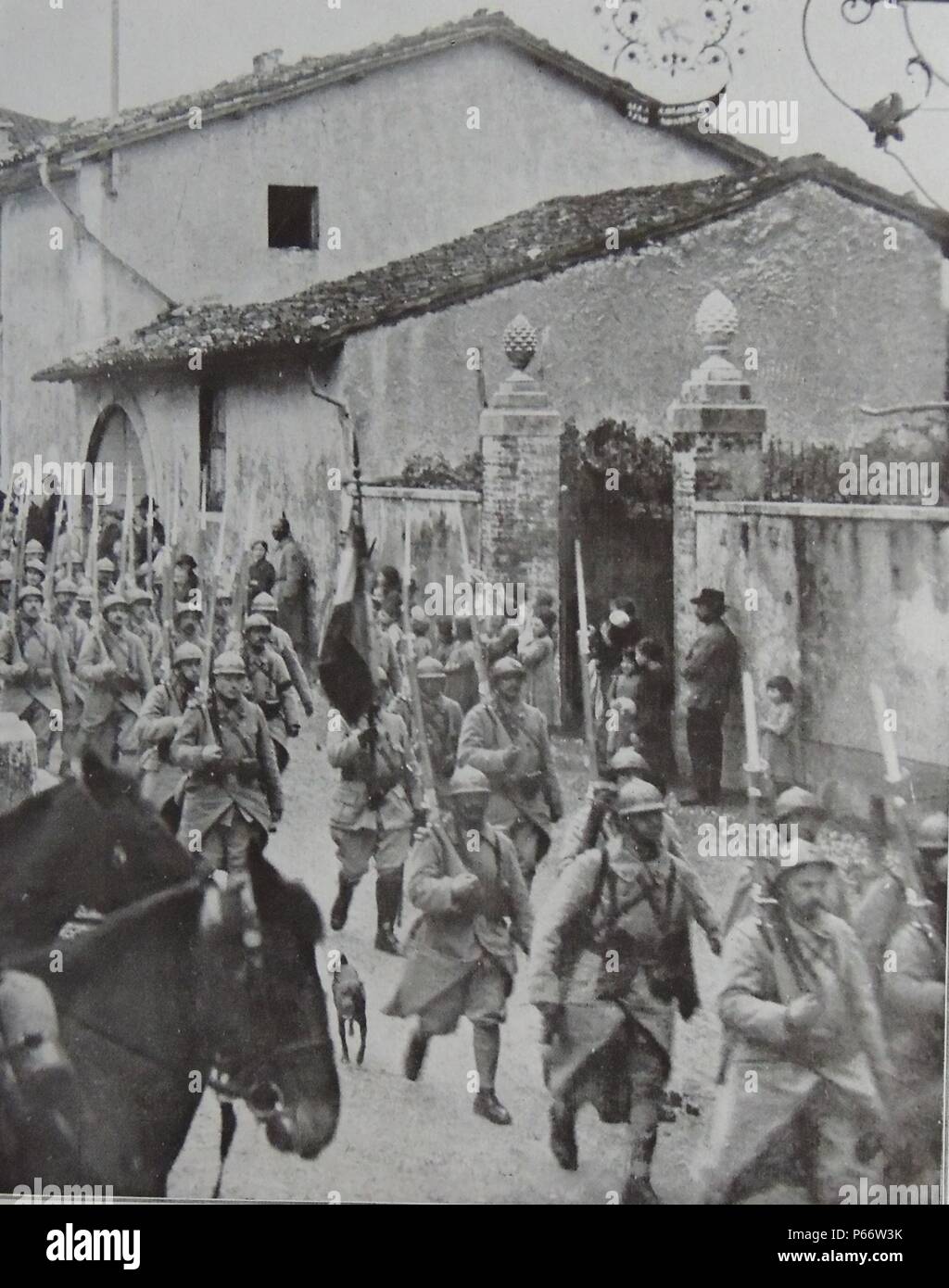 Französische Armee in Italien in den Ersten Weltkrieg, 1917 Stockfoto