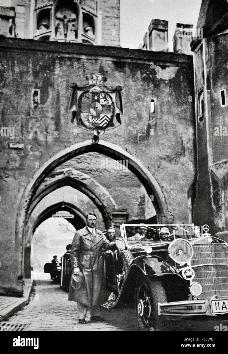 Adolf Hitler 1889-1945. Deutscher Politiker und Führer der NSDAP, greift Lansberg Gefängnis im Jahre 1934 Stockfoto