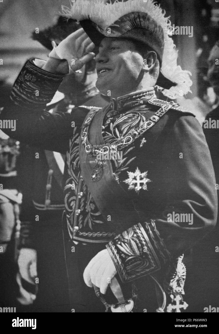 Benito Mussolini, Premierminister der Regierung Stockfoto