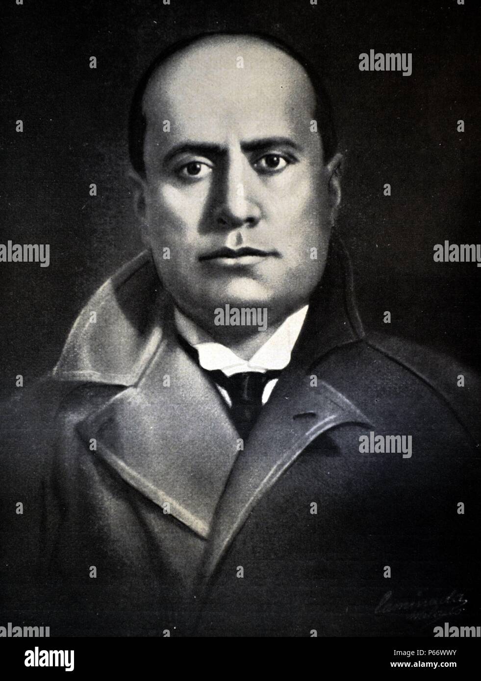 Benito Mussolini, Premierminister der Regierung Stockfoto
