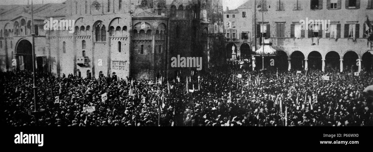 Modena, 21. April 1927 - Gathering union Stockfoto
