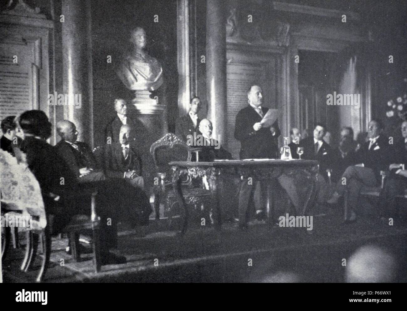 Rom - Eröffnung des Kongresses bei der Capitol wissenschaftliche Organisation der Arbeit Stockfoto