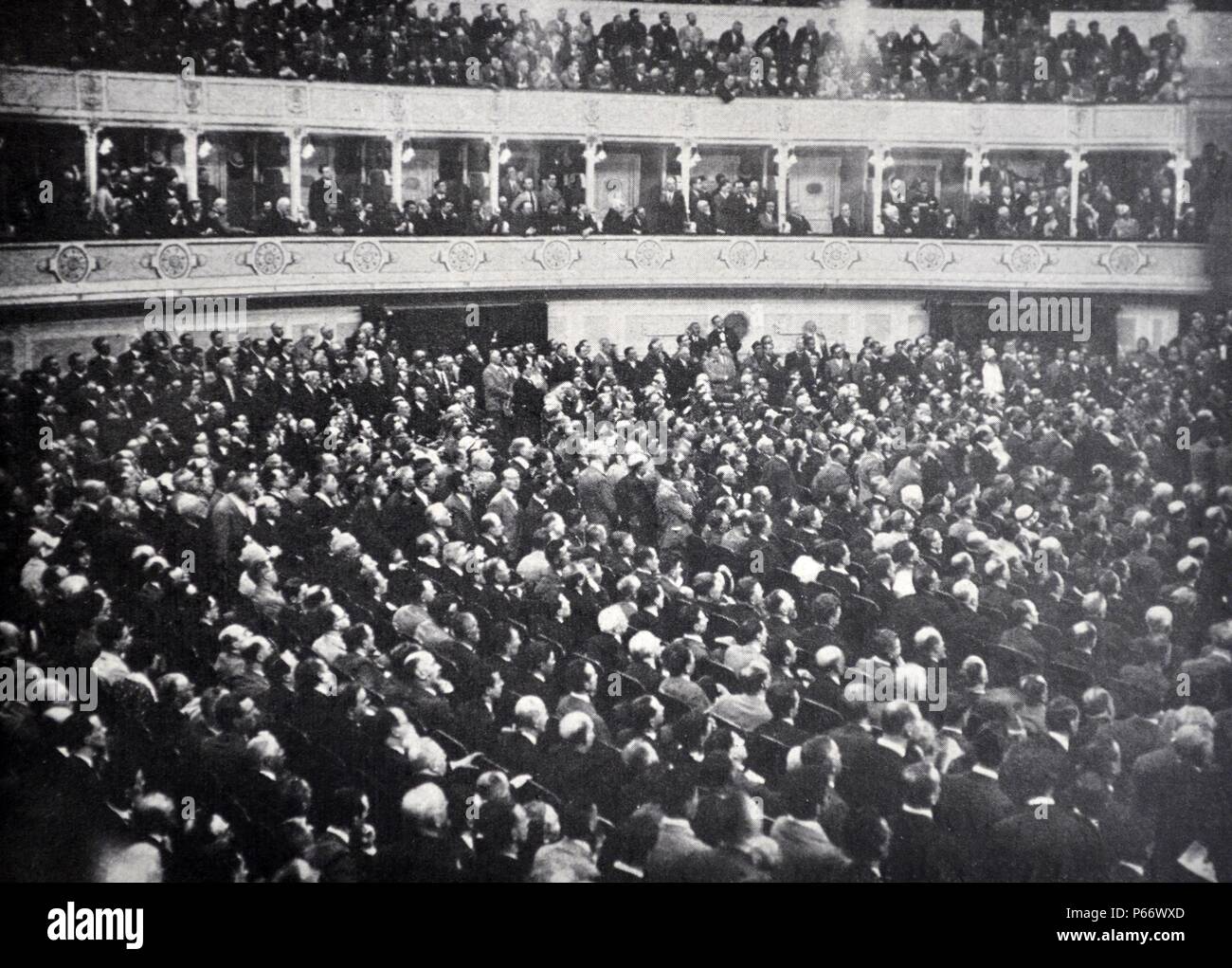Rom ", 22. Juni 1928", der erste Kongress der italienischen Industrie Stockfoto