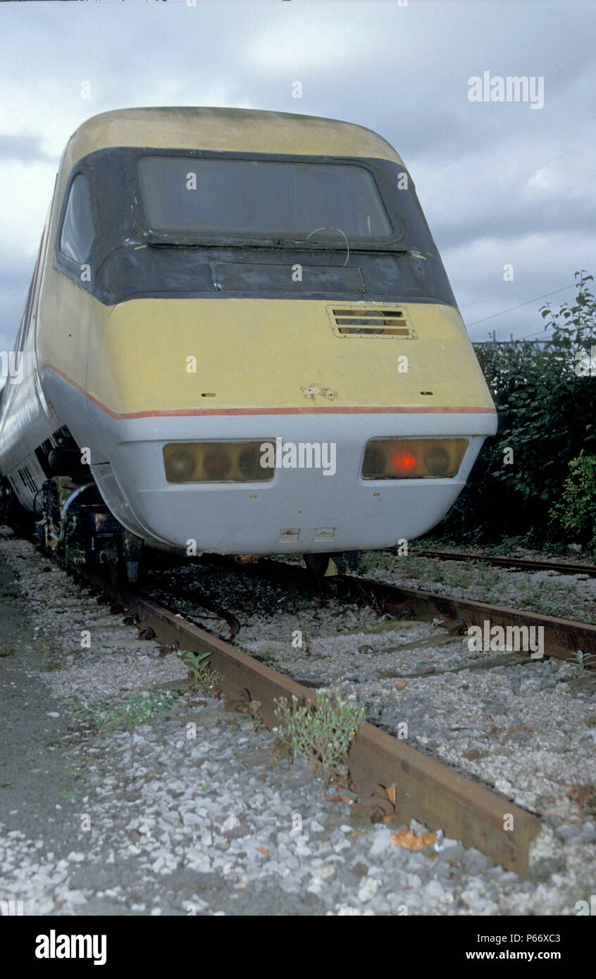 Advanced Passenger Train (APT) Prototyp auf der Bahn Alter Museum, Crewe. C 2002 Stockfoto