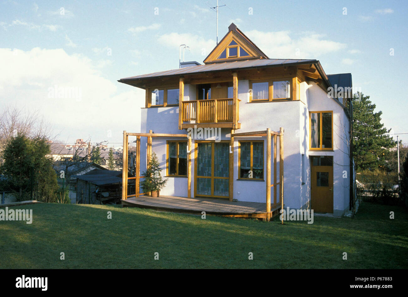 Moderne Villa in Wien, Österreich. Stockfoto