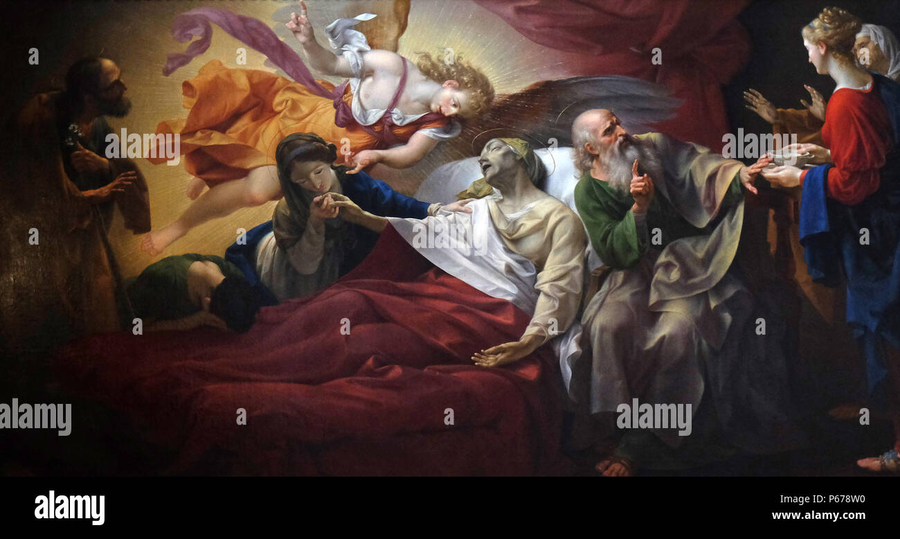 Tod von St. Anne von Bernardino Nocchi, Basilika von San Frediano, Lucca, Toskana, Italien Stockfoto