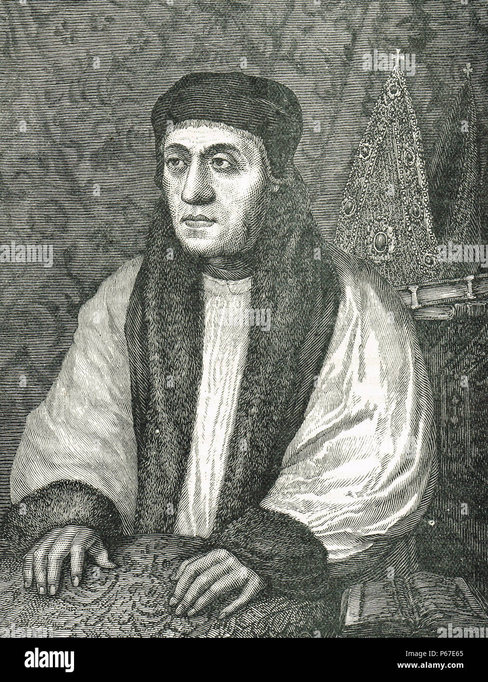 William Warham, Erzbischof von Canterbury Stockfoto