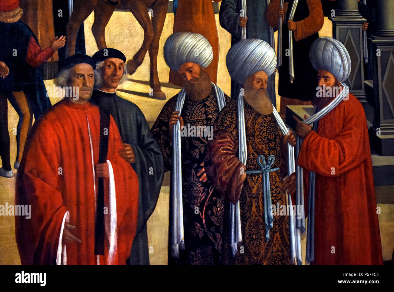 Episoden aus dem Leben des Heiligen Markus, GIOVANNI MANSUETI, Venedig ,1485 - 1527, Italien, Italienisch, (Detail) Stockfoto