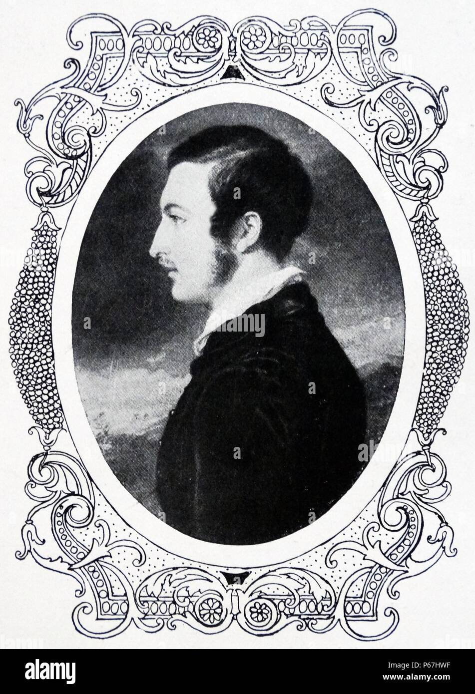 Prinz Albert von Sachsen-Coburg und Gotha (Prince Consort). 26. August 1819 - 14. Dezember 1861) Ehemann von Königin Victoria des Vereinigten Königreichs von Großbritannien und Irland. Stockfoto