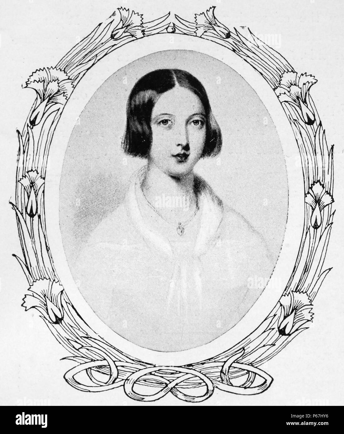 Königin Victoria von Großbritannien 1842. Victoria (Alexandrina Victoria; 24. Mai 1819 - 22. Januar 1901) Der Monarch des Vereinigten Königreichs von Großbritannien und Irland wurde ab dem 20. Juni 1837 bis zu ihrem Tod. Vom 1. Mai 1876, die sie pflegte, die zusätzlichen Titel der Kaiserin von Indien Stockfoto