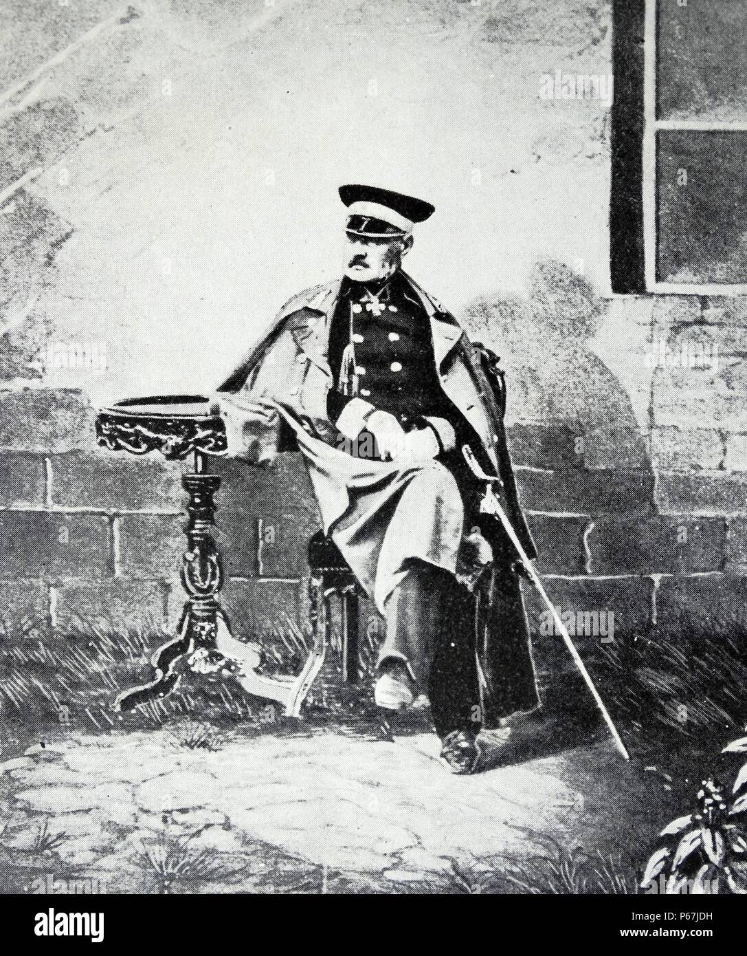 Prinz Michail Dmitrievich (1795-1861), Bruder des letzten genannt; Ernennung zum Oberbefehlshaber der russischen Truppen, die Moldau und Walachei nach dem Ausbruch des Krimkrieges belegt. Stockfoto