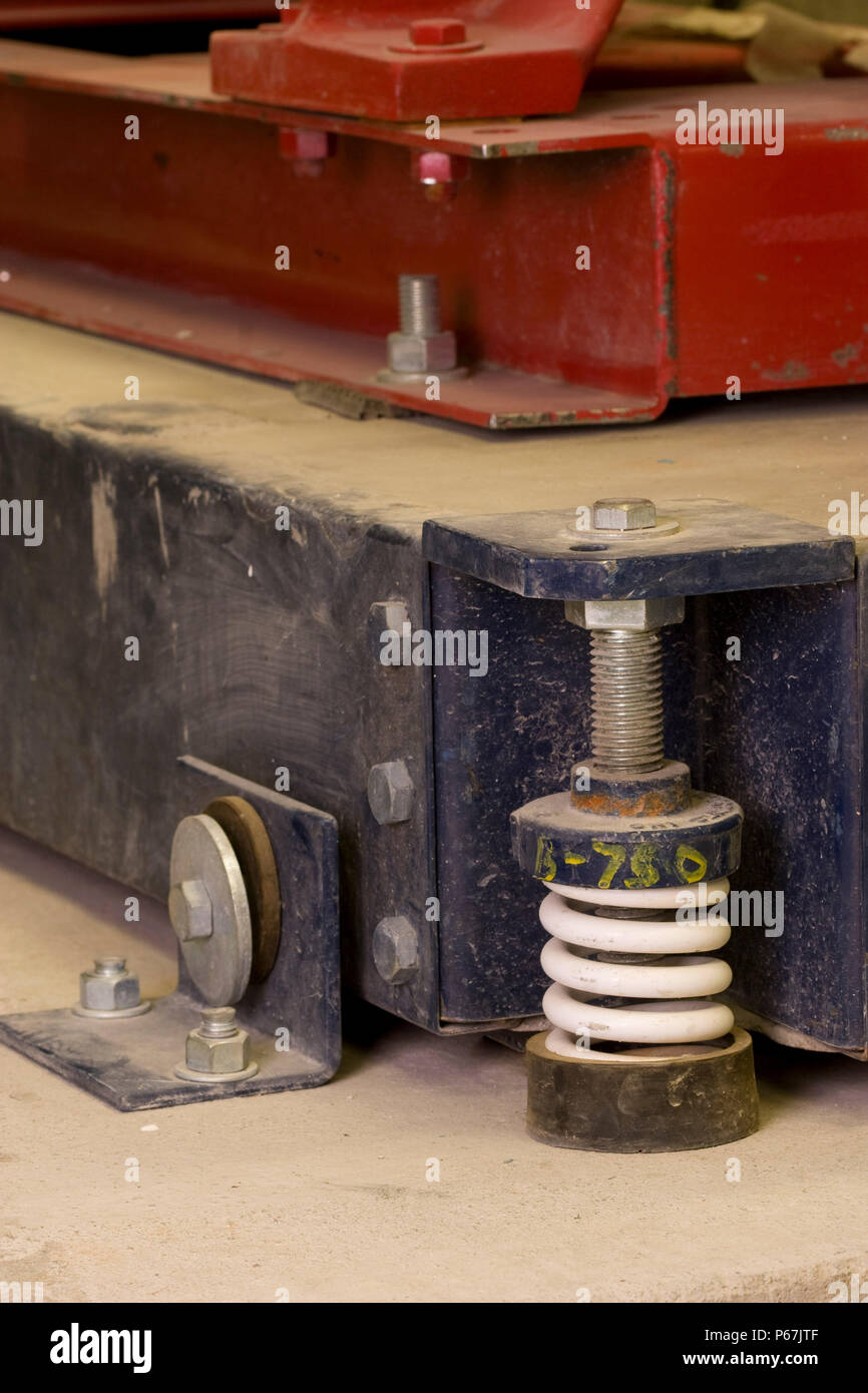 Innenräume der mechanischen Raum für darstellende Kunst Halle an der Utah State University in Logan Utah. Näher zu betrachten hier gezeigt, welche Funktionen Geräuschisolierung Stockfoto