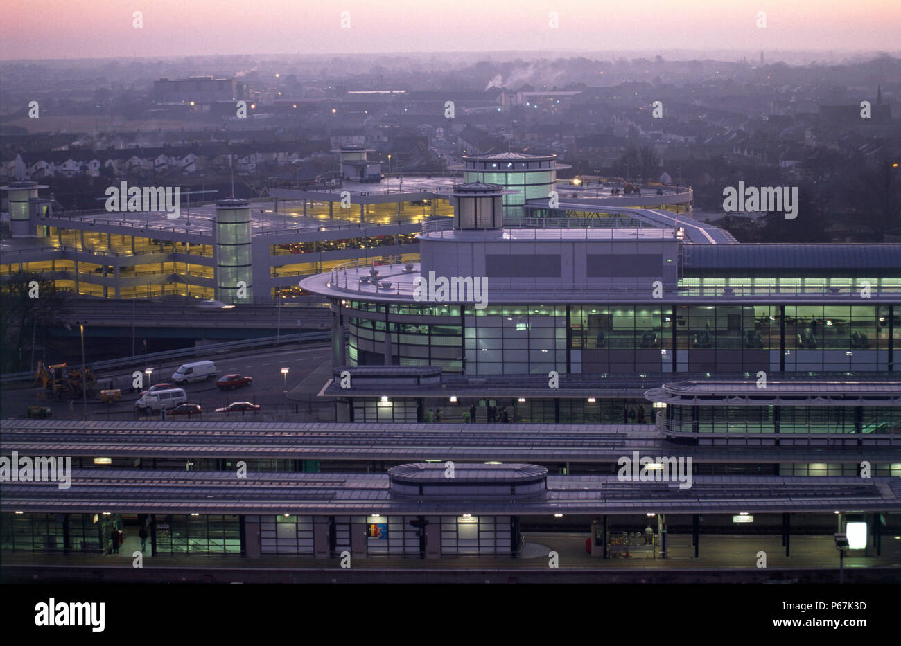 Ashford International Station ist speziell gebauten Bahnhof ausschließlich für Eurostar gewidmet und wird in Kent, South East, nahe der M20 Stockfoto