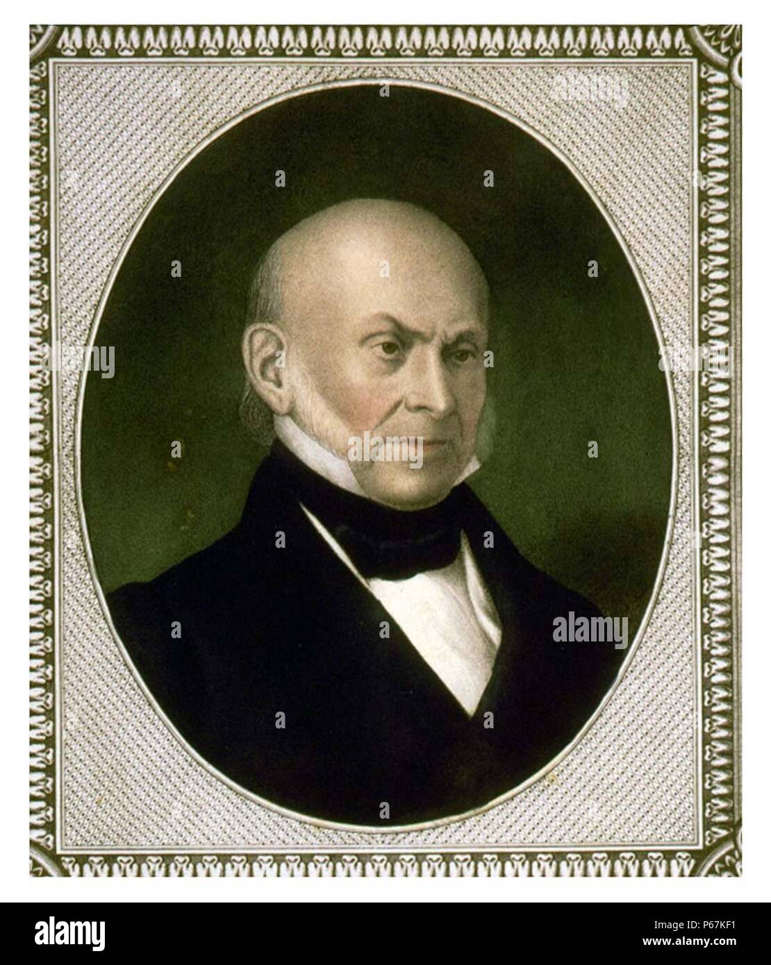 John Quincy Adams war ein US-amerikanischer Staatsmann, der als der sechste Präsident der Vereinigten Staaten von 1825 bis 1829 gedient. Er diente auch als Diplomat, Senator und Mitglied des Bundestages. Stockfoto