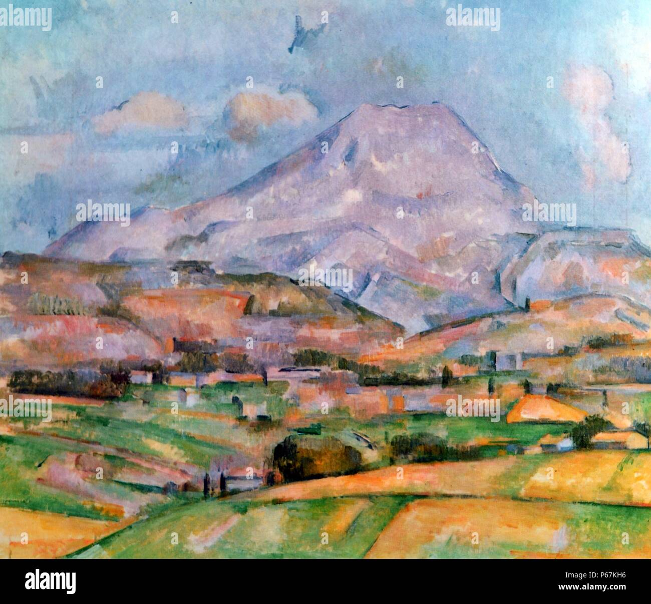 Paul Cézanne (1839-1906) Mount Ste. Victoire, c.1885/6. Öl auf Leinwand. Stockfoto