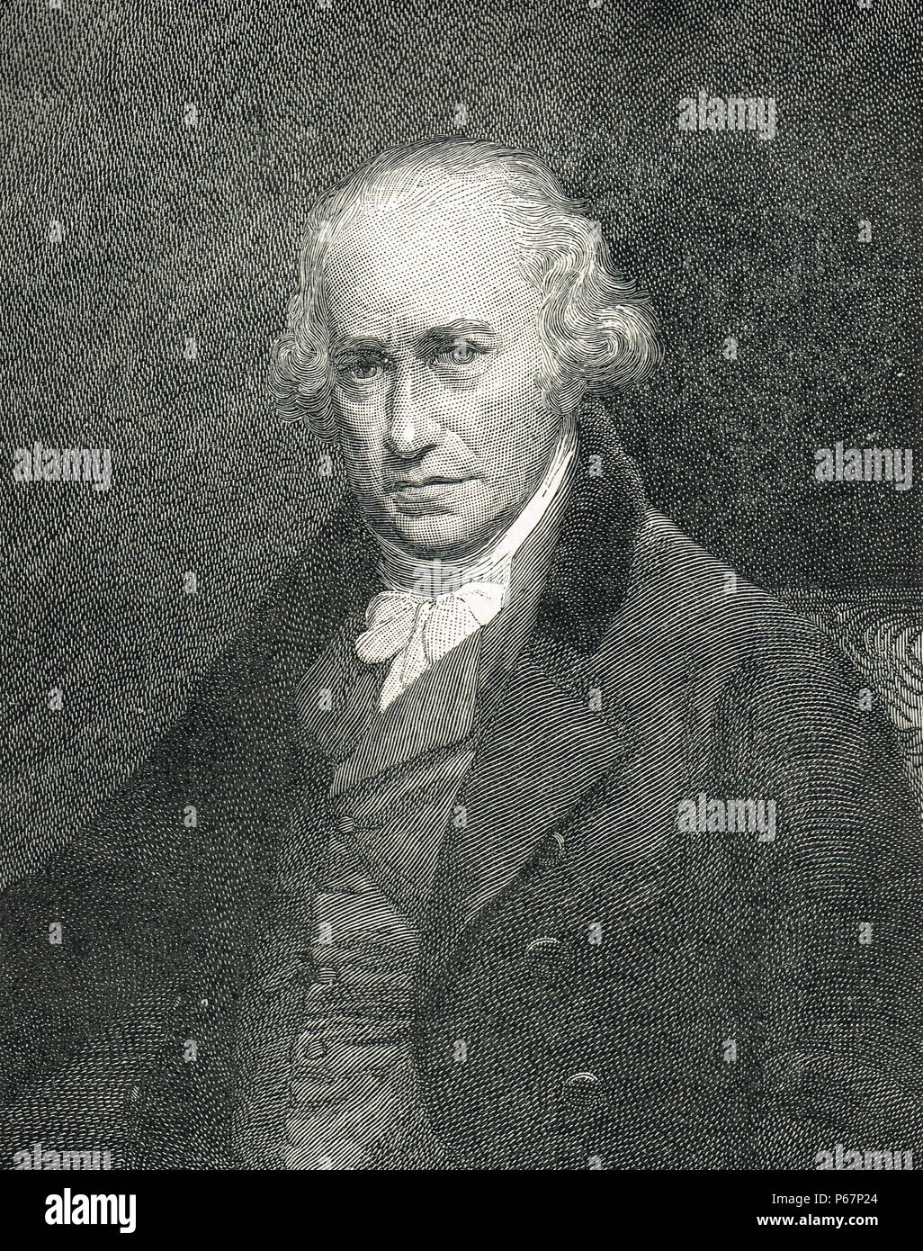 James Watt, schottischer Erfinder, Maschinenbauingenieur und Chemiker Stockfoto