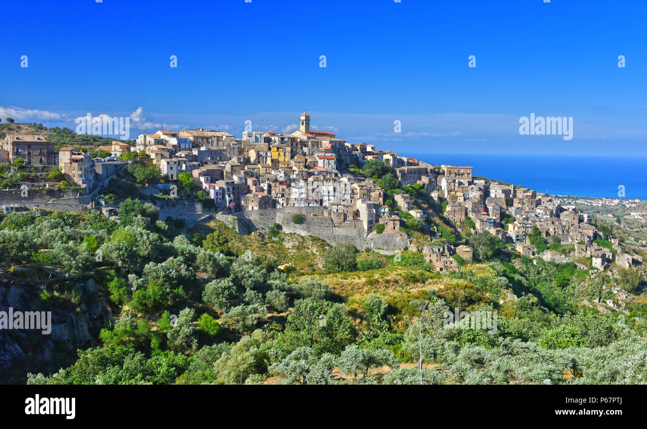 Das Dorf von Napoli in der Provinz Catanzaro, Kalabrien, Italien. Stockfoto