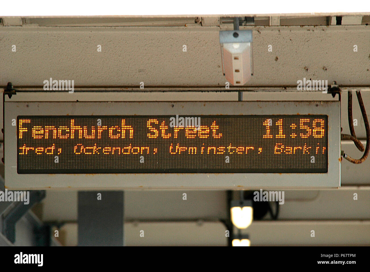 Station in London Tilbury und Southend. 2003 Stockfoto