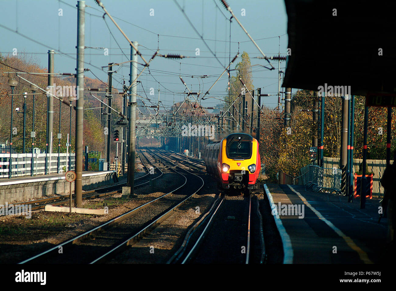 Die länderübergreifende Voyager Flotte ist schnell ansammeln Laufleistung mit vielen langen Reisen profitiert nun von kürzeren Fahrzeiten. Eine solche Stockfoto