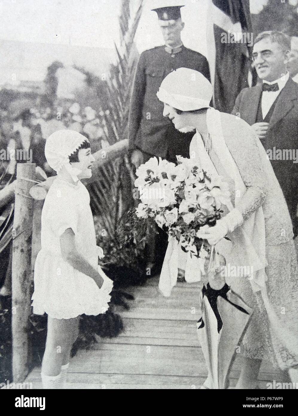 Herzog und Herzogin von York (später Königin Elizabeth und König George VI. von Großbritannien) besuchen Sie Australien Stockfoto