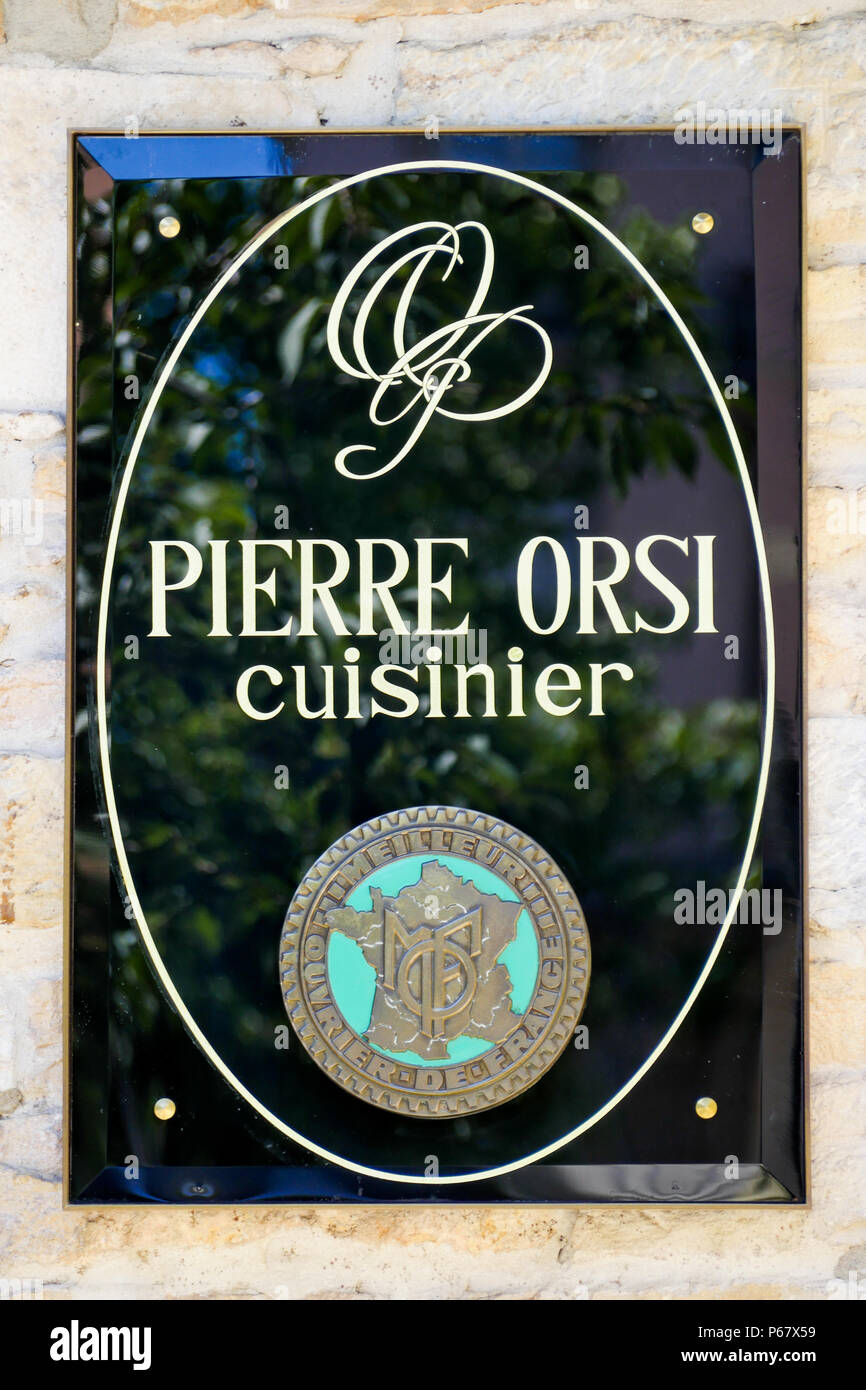 Pierre Orsi Restaurant, Lyon, Frankreich Stockfoto