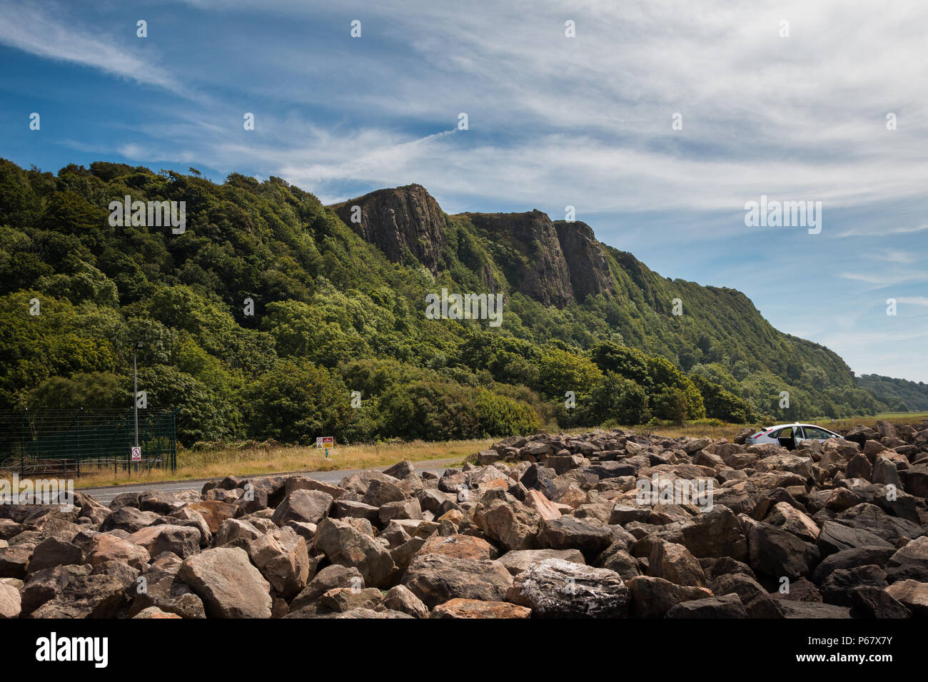 West Kilbride Huterston Portencross Wahrzeichen Stockfoto