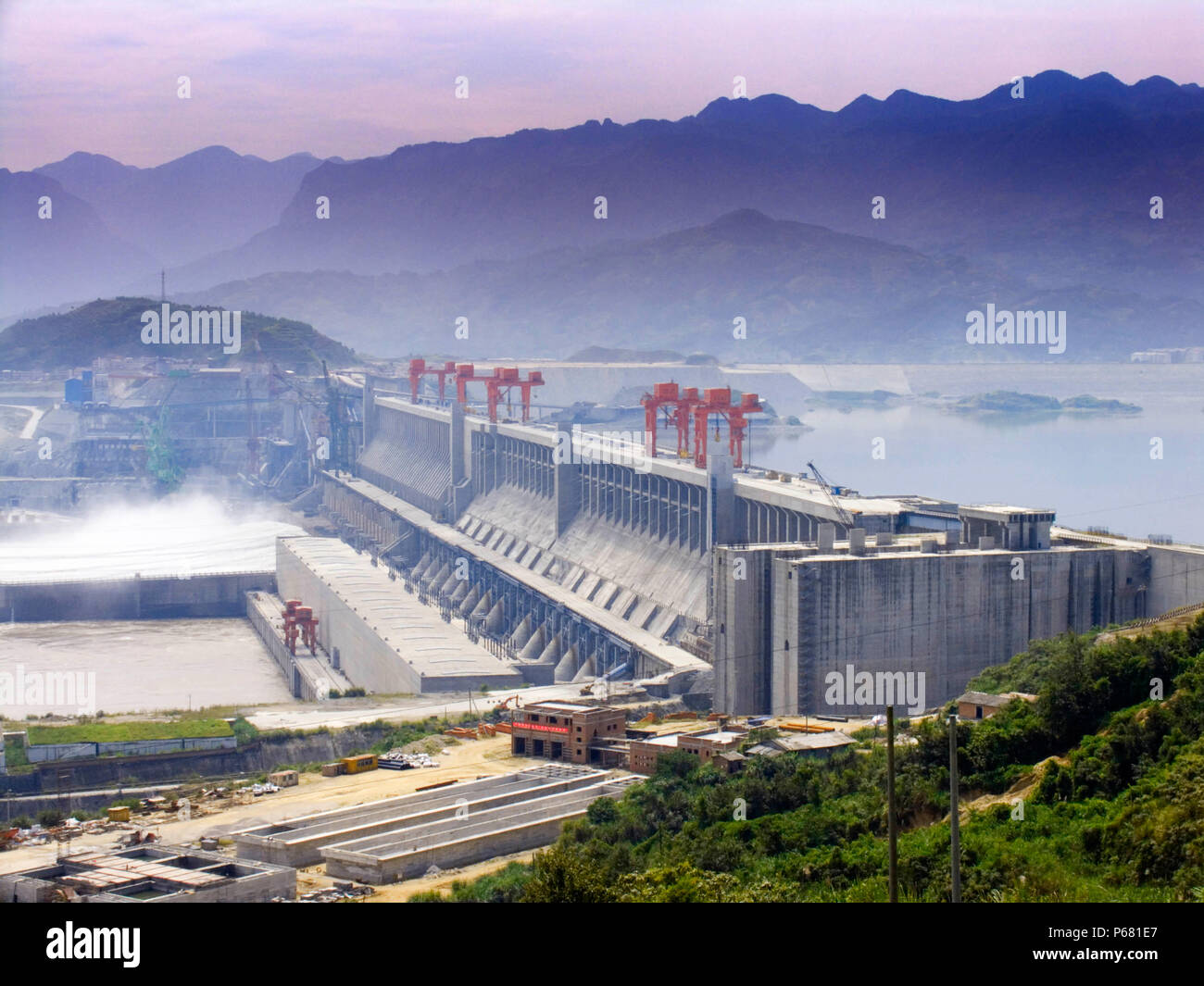 Drei-schluchten-Damm, Yichang, Hubei in China Stockfoto