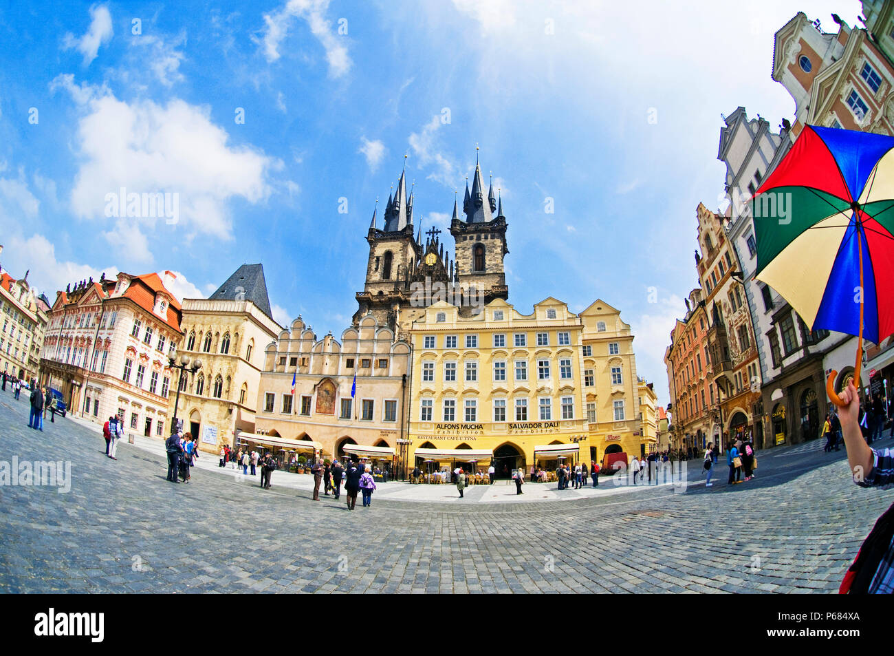 Die Altstadt mit der Kirche der Muttergottes vor dem Teyn, Prag, Tschechien, Ost Europa Stockfoto