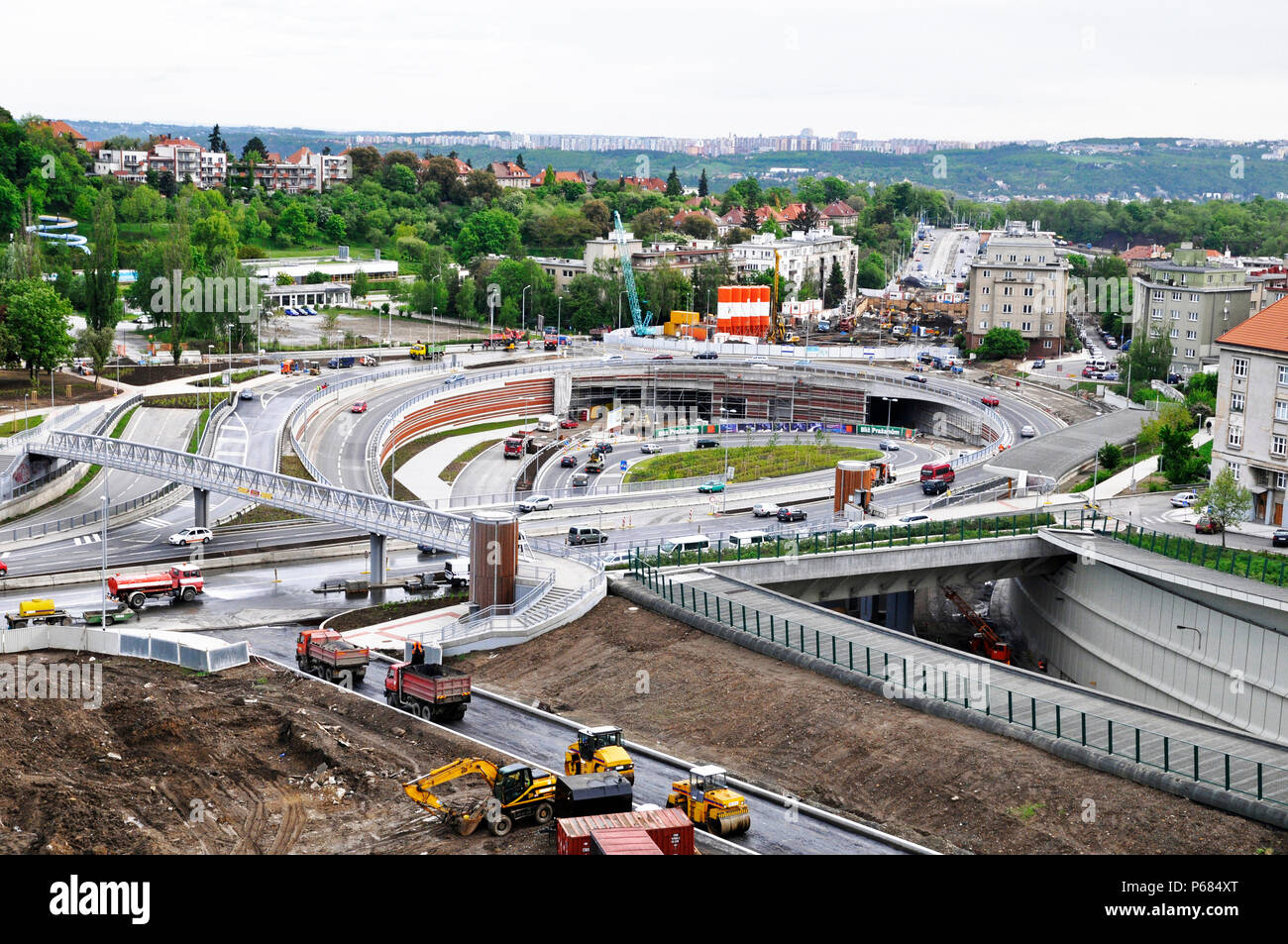 Projekt Bau von Junction, Prag Tschechische Republik, Ost Europa, Prag, Tschechien, Ost Europa Stockfoto