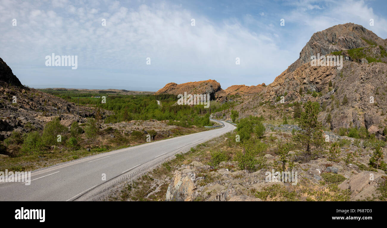 Leka Insel Landschaft, Norwegen. Stockfoto