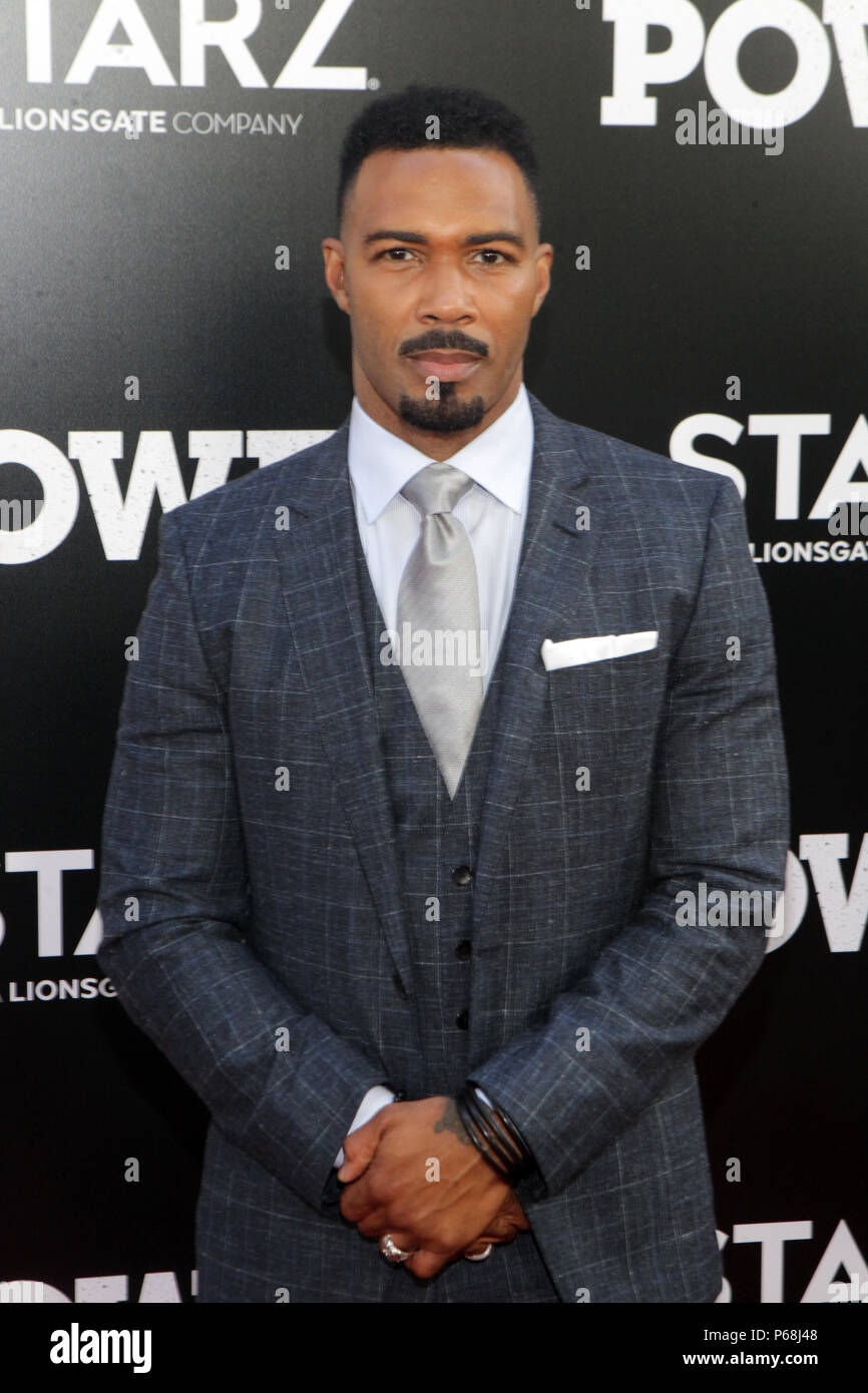 New York, NY, USA. 28 Juni, 2018. Schauspieler Omari Hardwick besucht die 'POWER' fünften Jahreszeit Weltpremiere durch die Starz' Network in der Radio City Music Hall am 28. Juni 2018 in New York City statt. Quelle: MPI 43/Media Punch/Alamy leben Nachrichten Stockfoto