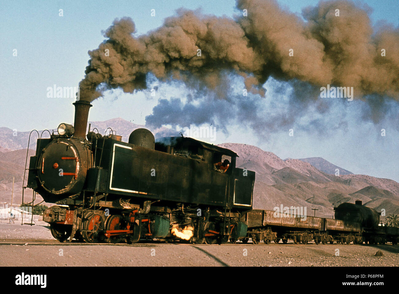 Weltweit letzten Kitson Meyer artikuliert Arbeiten bei Taltal in der chilenischen Atacama Wüste. Von Kitson von Leeds während der edwardian Gebaut kann es loco Stockfoto