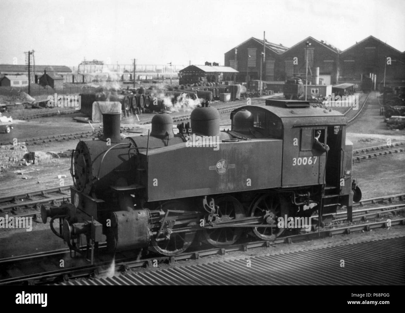 Die United States Army Transportation Corps 0-6-0 Ts waren eine der kraftvolles Design des 2. Weltkrieges. Die Einstellung der Feindseligkeiten zu ihnen führte, w Stockfoto