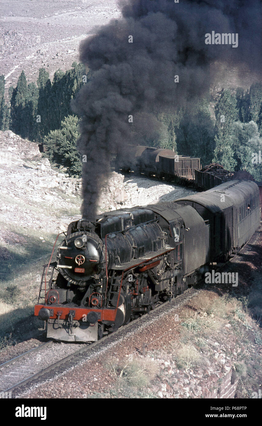 Türkische der Bahnhof Nr. 45202 war einer der amerikanischen S160 Klasse 2-8-0 s für Allied Service während des Zweiten Weltkriegs gebaut. Fünfzig dieser Motoren zu T Stockfoto