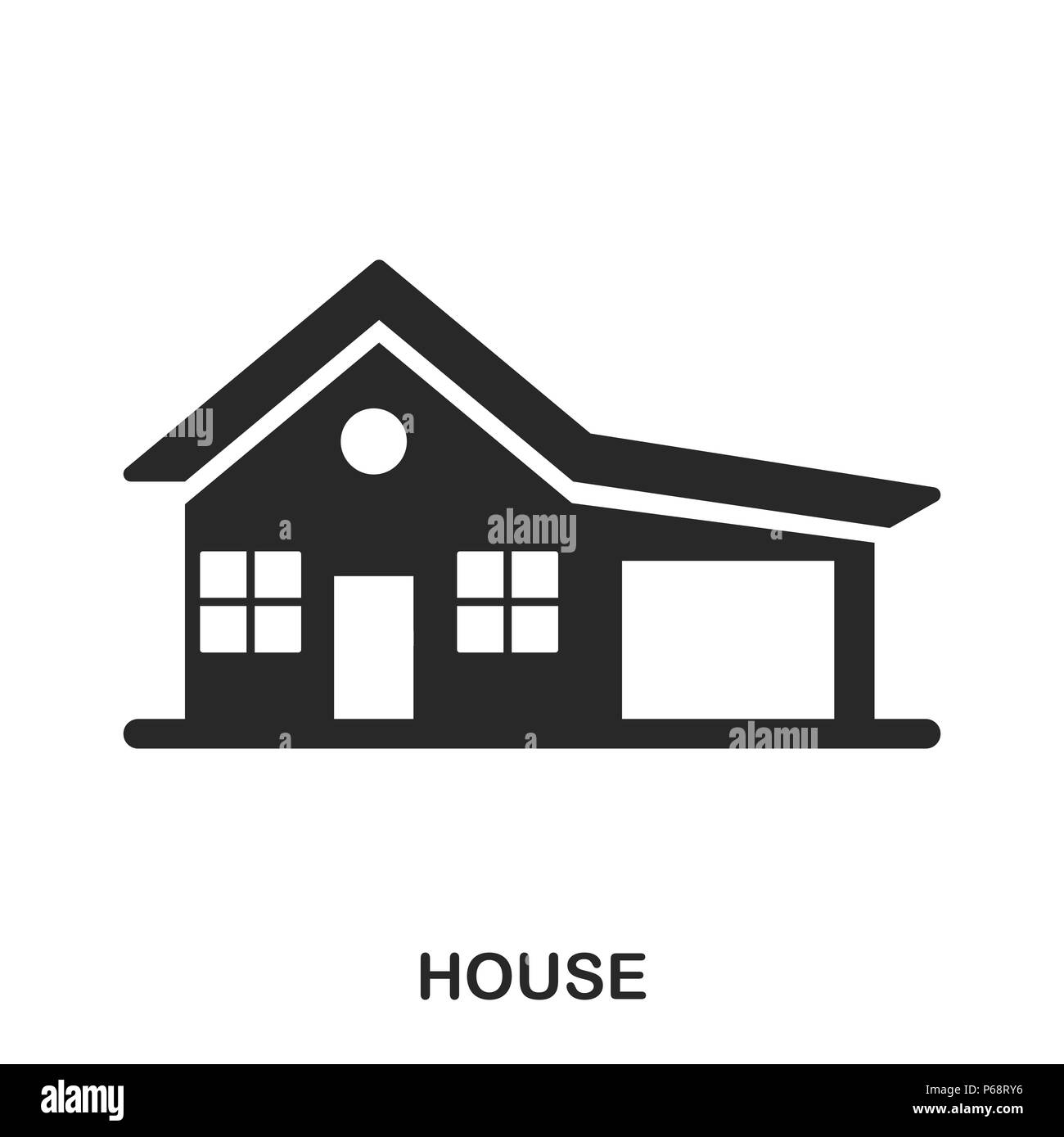 Haus Symbol Line Style Icon Design Ui Abbildung Symbol House