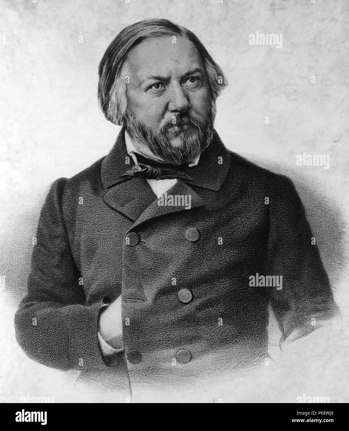 Mikhail Ivanovich Glinka (1804 – 15. Februar 1857) erste russische Komponist, breite Anerkennung in seinem eigenen Land zu gewinnen Stockfoto