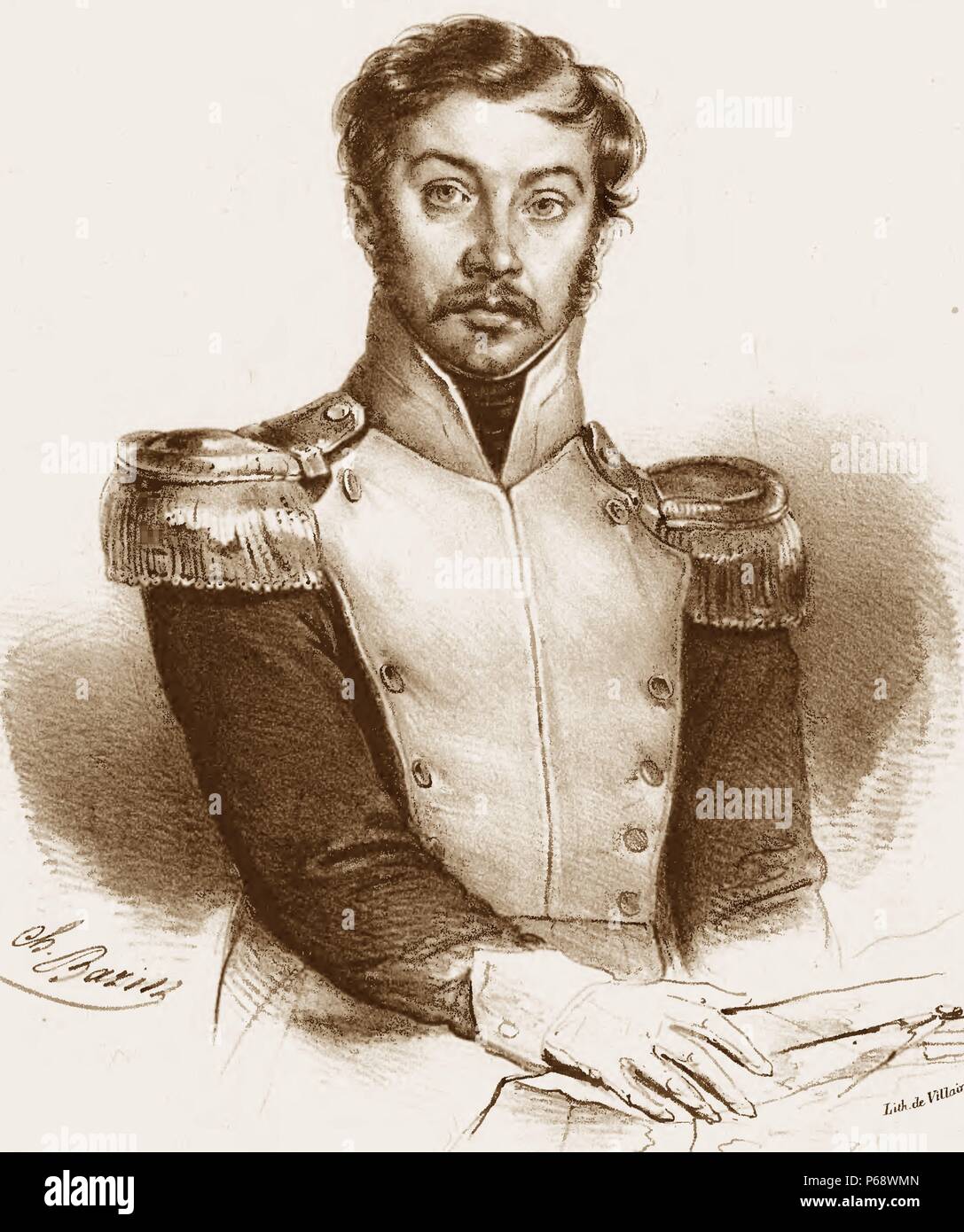 Józef Zaliwski von Junosza (1797 – 1855). Aktivist der polnischen Unabhängigkeit Stockfoto