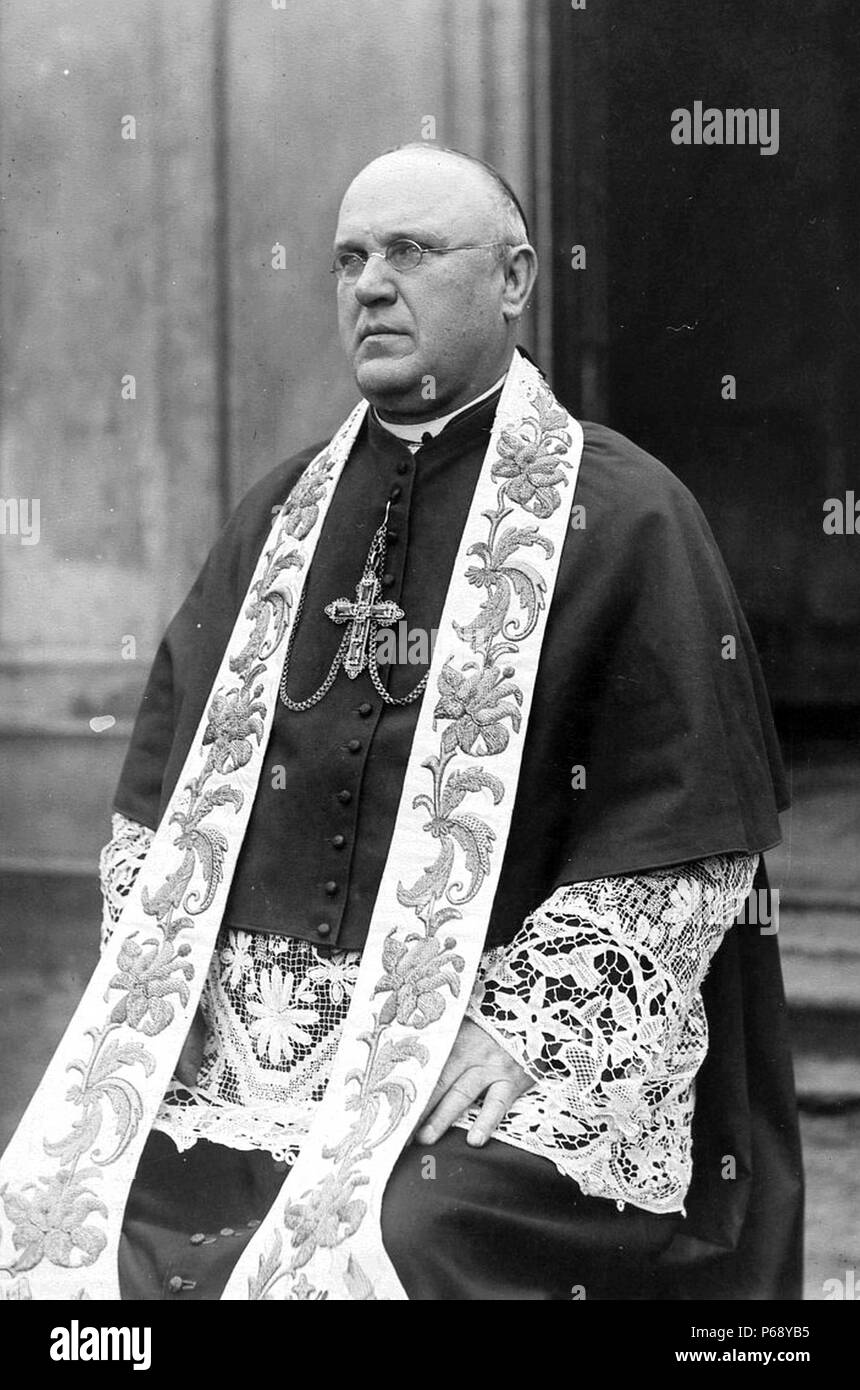 Foto von Aleksander Kakowski (1862 - 30. Dezember 1938) war ein polnischer Politiker und Mitglied des Regency Rat, und als Kardinal Erzbischof von Warschau war der letzte titular Primas des Königreichs Polen, bevor Polen seine Unabhängigkeit im Jahr 1918. Stockfoto
