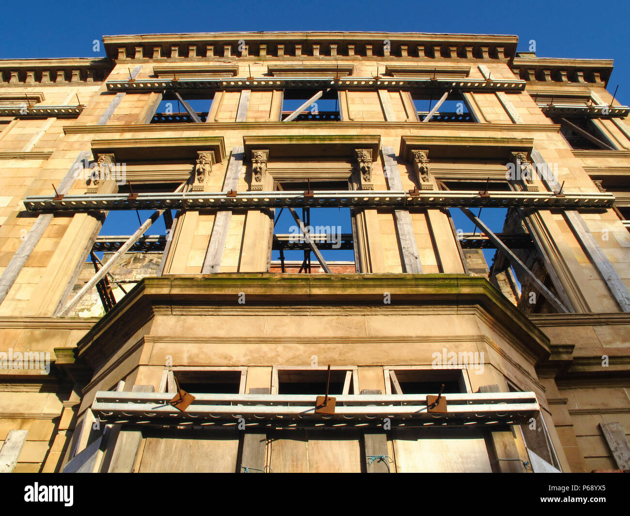 Fassade Aufbewahrung Stockfoto