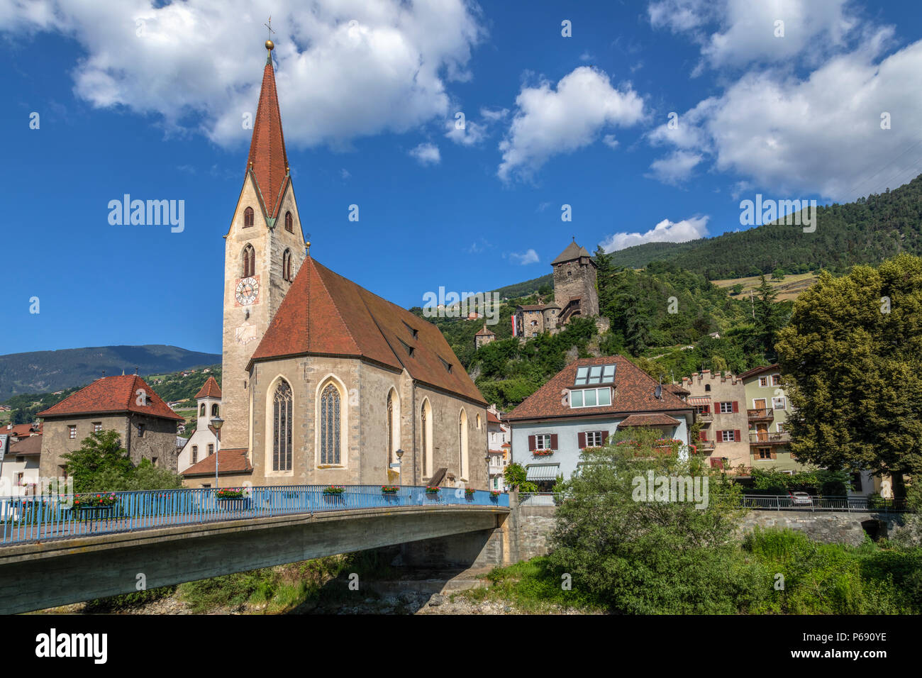 Klausen, Klausen, Eisacktal, Südtirol, Dolomiten, Italien, Europa Stockfoto