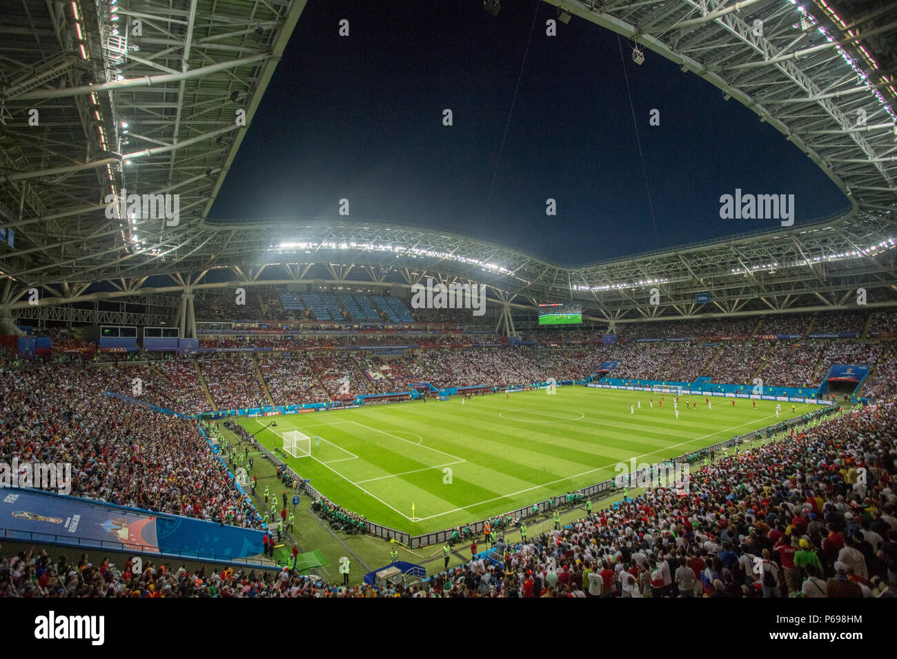Spanien besiegt Iran bei der WM in Russland 2018 in Kasan Arena am 20. Juni 2018. Stockfoto
