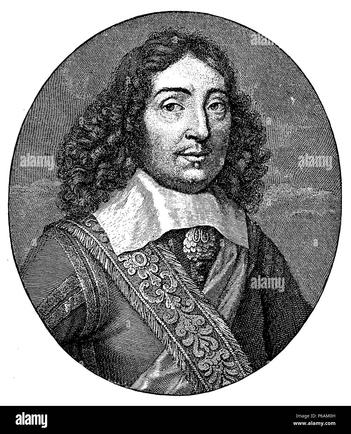 George Monck, 1st Duke of Albemarle, auch 'Monk'', van der WErff, Benjamin Audran 1899 Stockfoto