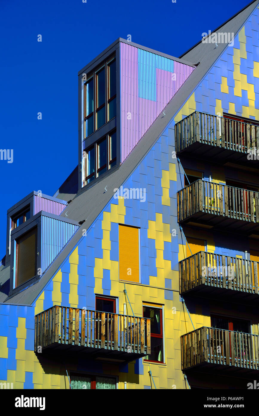 Europa Nantes zeitgenössischer Architektur in Ile de Nantes in der Loire-Atlantique Stockfoto