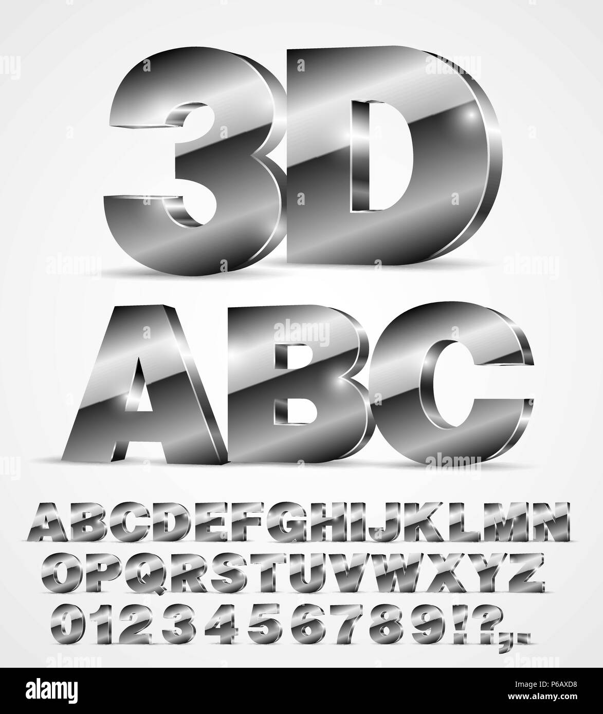 Alphabet Vektorschrift Stock Vektor