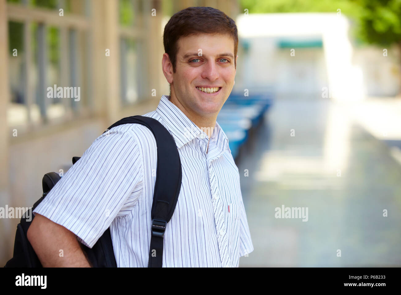 Ein junger Mann portrait Stockfoto