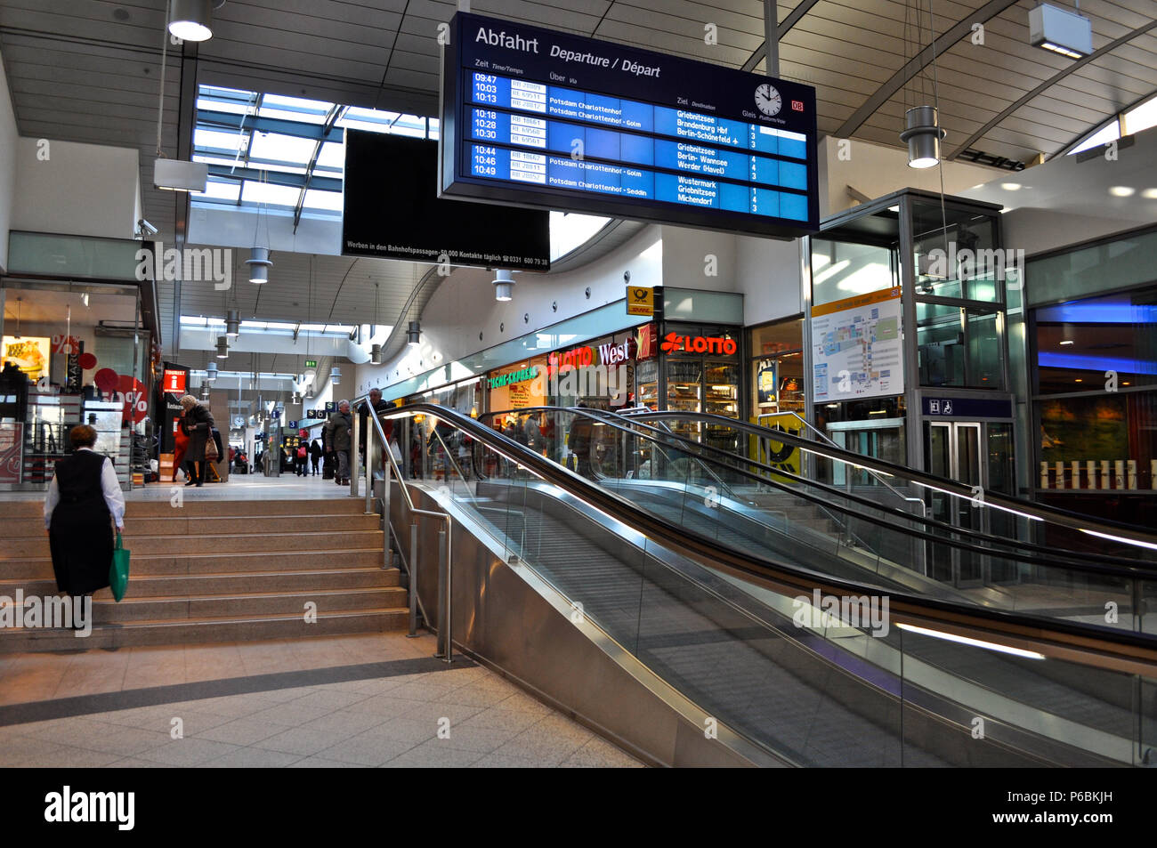 Die Potsdam Hauptbahnhof, Hauptbahnhof in Potsdam, Brandenburg