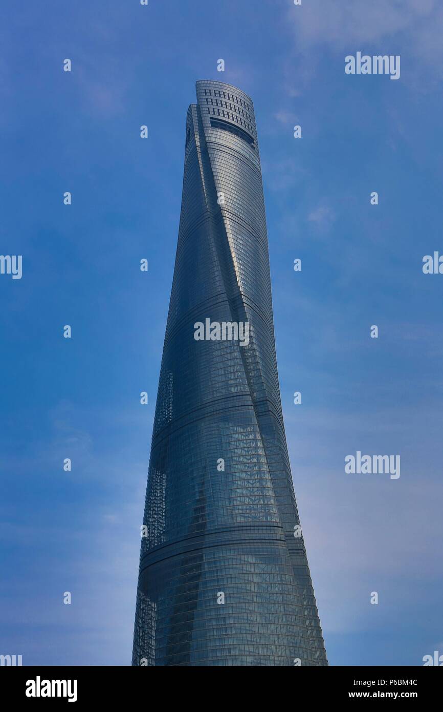 China, Shanghai, Pudong District, Lujiazui, Shanghai Tower Stockfoto