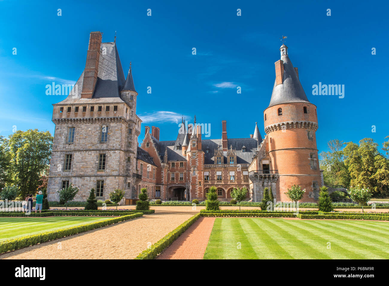 Frankreich, Centre Val de Loire, Eure-et-Loir, Chateau de Maintenon und französischer Garten Stockfoto